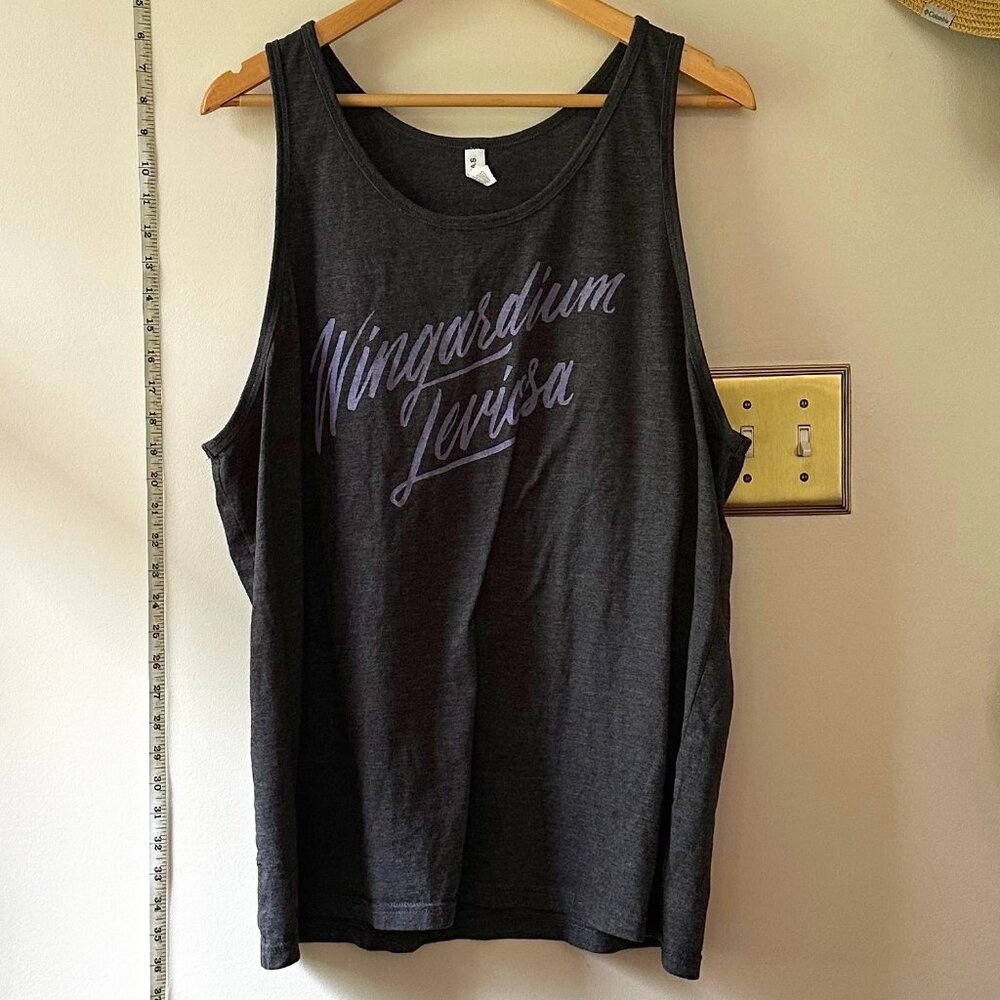 Jordandene Wingardium Leviosa tank, 2XL, gray